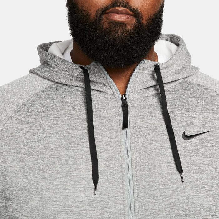 Nike Men's Therma-FIT Training Hoodie Grey Nike Men's Therma-FIT Training Hoodie Grey image number 3