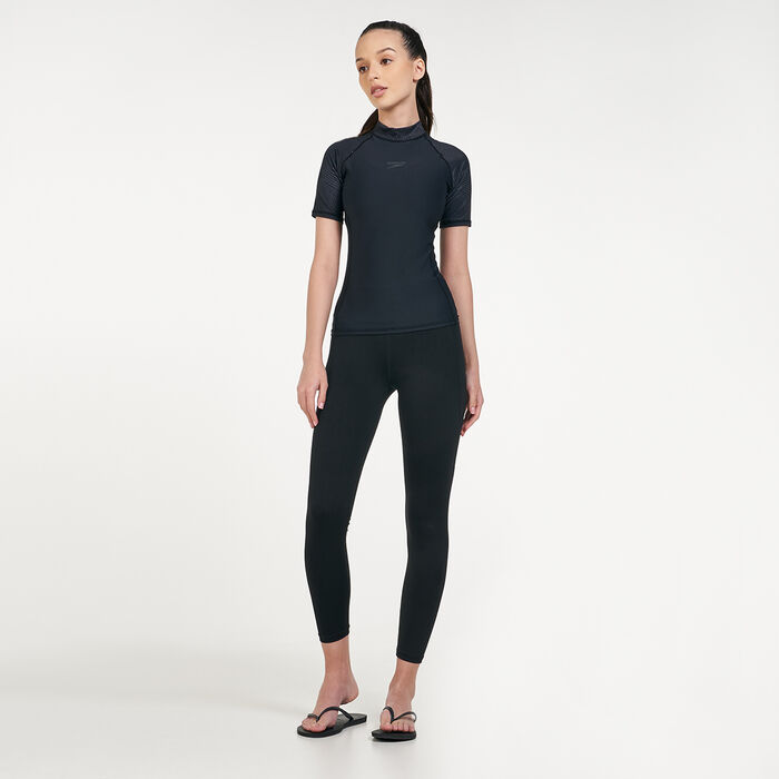 Speedo Women's Pulse Rash Guard Black Speedo Women's Pulse Rash Guard Black image number 2
