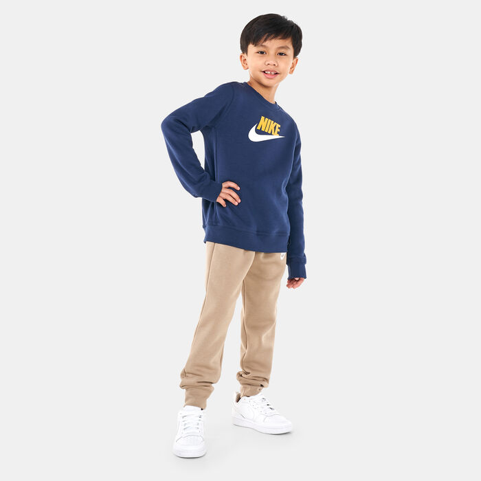 Nike Kids' Sportswear Club Fleece Sweatshirt (Older Kids) Blue Nike Kids' Sportswear Club Fleece Sweatshirt (Older Kids) Blue image number 2