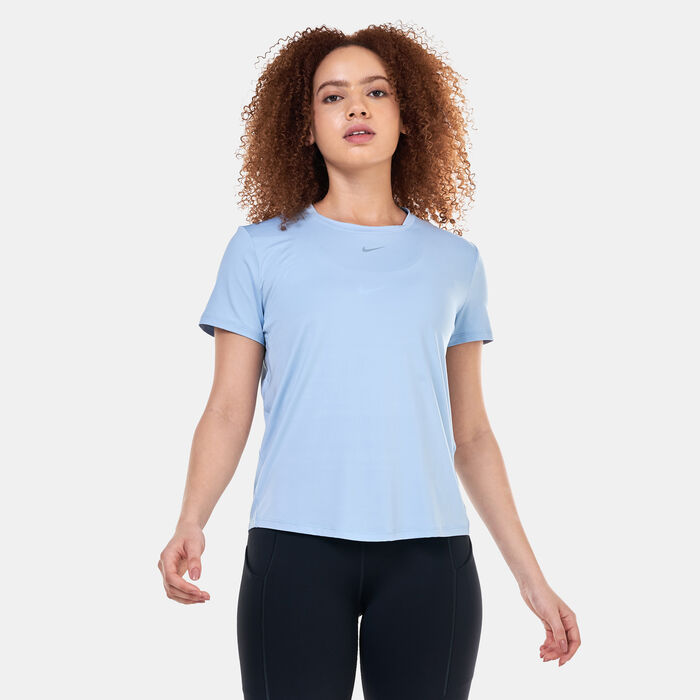 Nike Women's One Classic Dri-FIT Training T-Shirt Blue image number 0