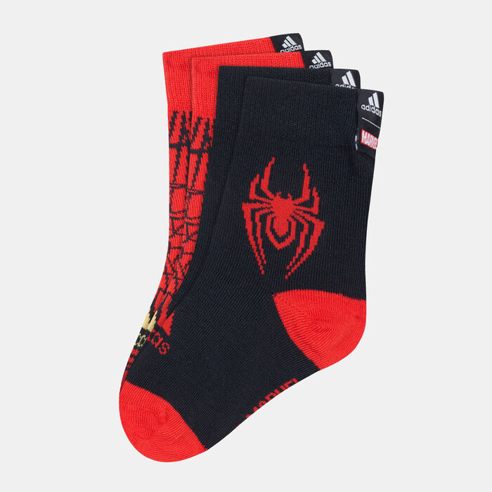 adidas Kids' Marvel Miles Morales Socks (2 Pack) Multi-Color adidas Kids' Marvel Miles Morales Socks (2 Pack) Multi-Color image number 0