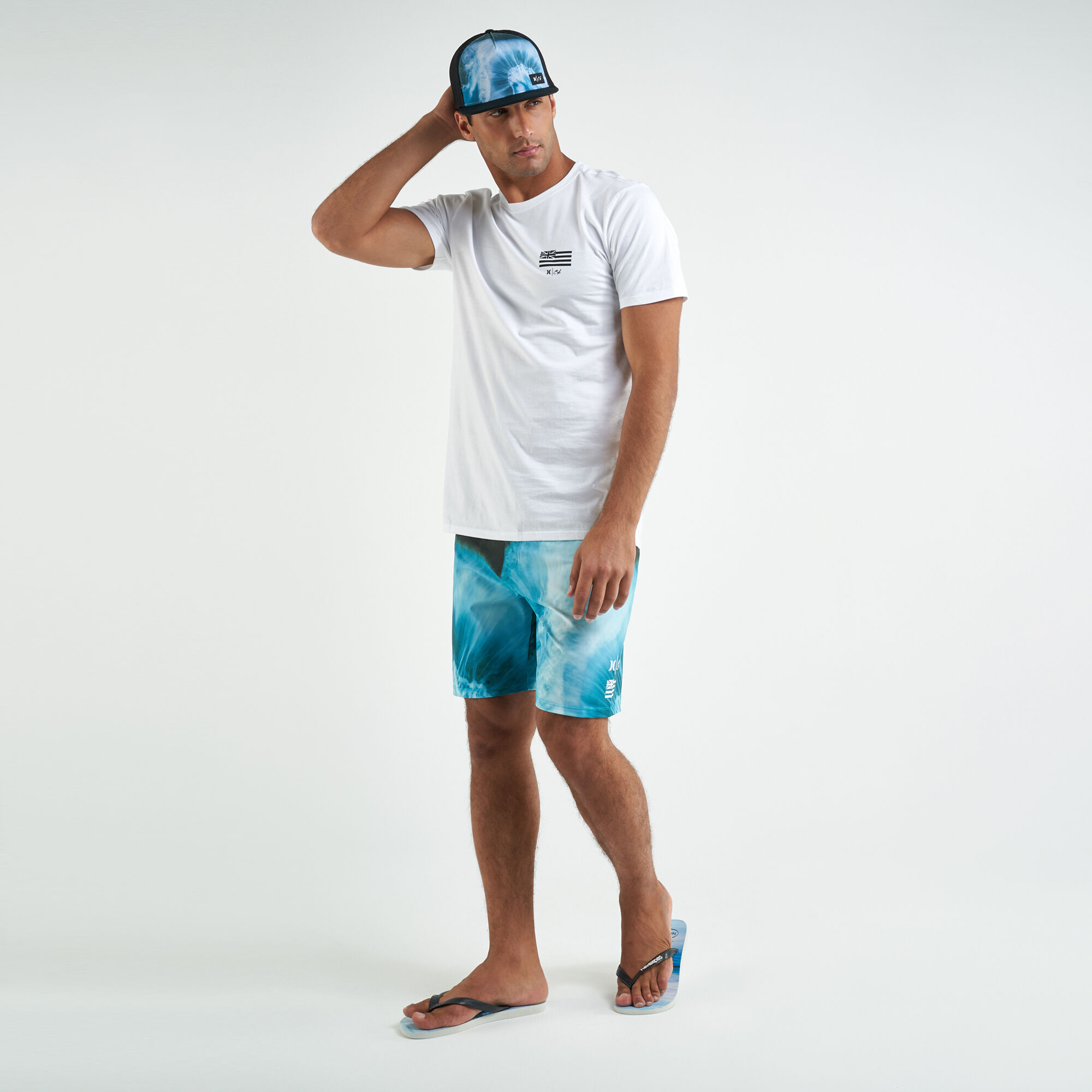 Buy Hurley Men s Clark Little Phantom 18In Board Shorts Blue in