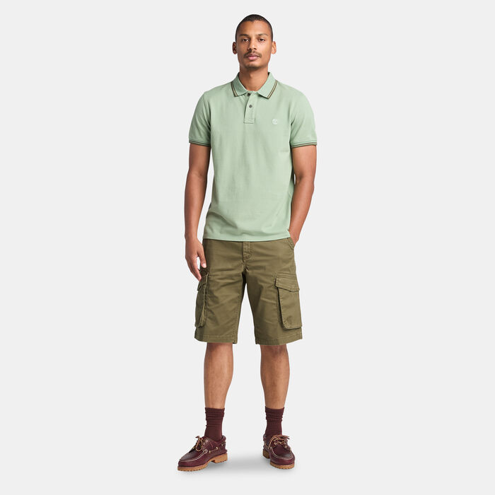 Timberland Men's Woven Badge Cargo Shorts Green image number 2