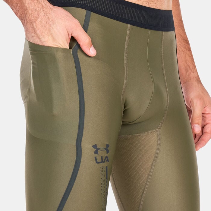 Buy Under Armour Men's UA Iso-Chill Perforated Tights Green in KSA -SSS