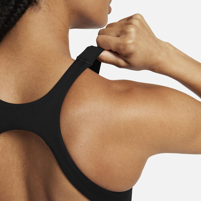 Nike Women's One Medium-Support Sports Bra Black Nike Women's One Medium-Support Sports Bra Black image number 4