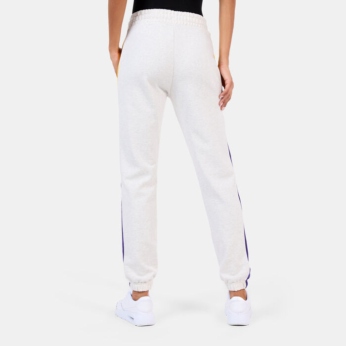 New Era Women's NBA Los Angeles Lakers Colourblock Sweatpants Grey New Era Women's NBA Los Angeles Lakers Colourblock Sweatpants Grey image number 1