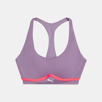 PUMA Women's 4KEEPS CLOUDSPUN Medium-Support Training Sports Bra Purple