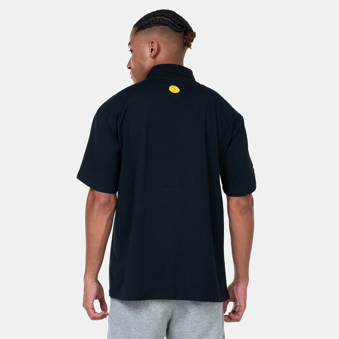 Converse x Peanuts Shapes Polo Shirt Black Converse x Peanuts Shapes Polo Shirt Black image number 1