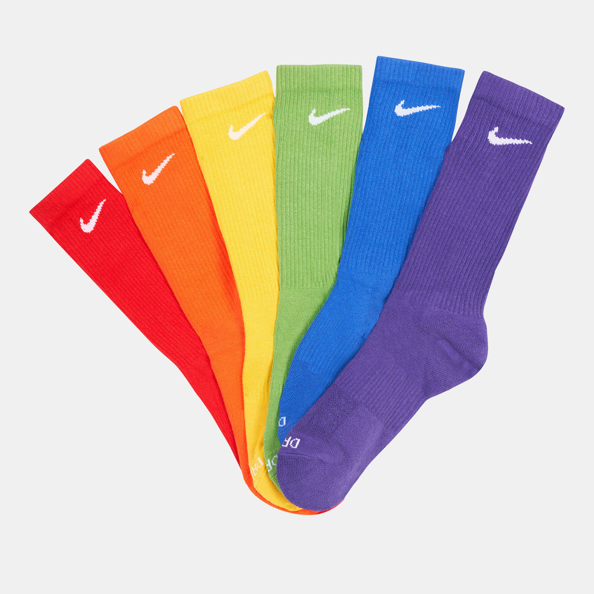 Everyday Plus Cushioned Training Crew Socks 6 Pairs Multi Color Nike in KSA SSS