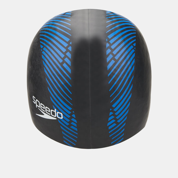 Speedo Reversible Moulded Swimming Cap Black Speedo Reversible Moulded Swimming Cap Black image number 4