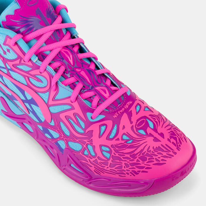 PUMA Men's MB.04 Iridescent Hornets Basketball Shoes Pink image number 4