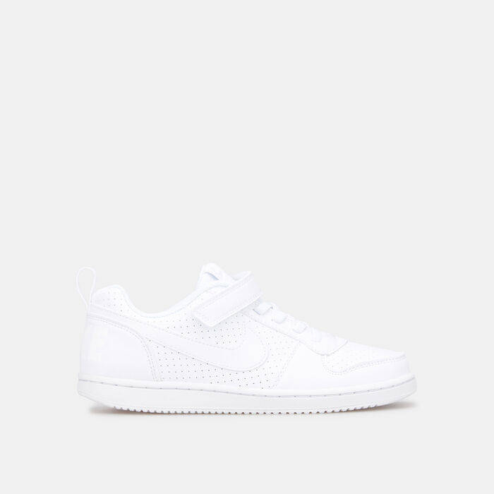 Nike Kids' Court Borough Low Basketball Shoe White Nike Kids' Court Borough Low Basketball Shoe White image number 0