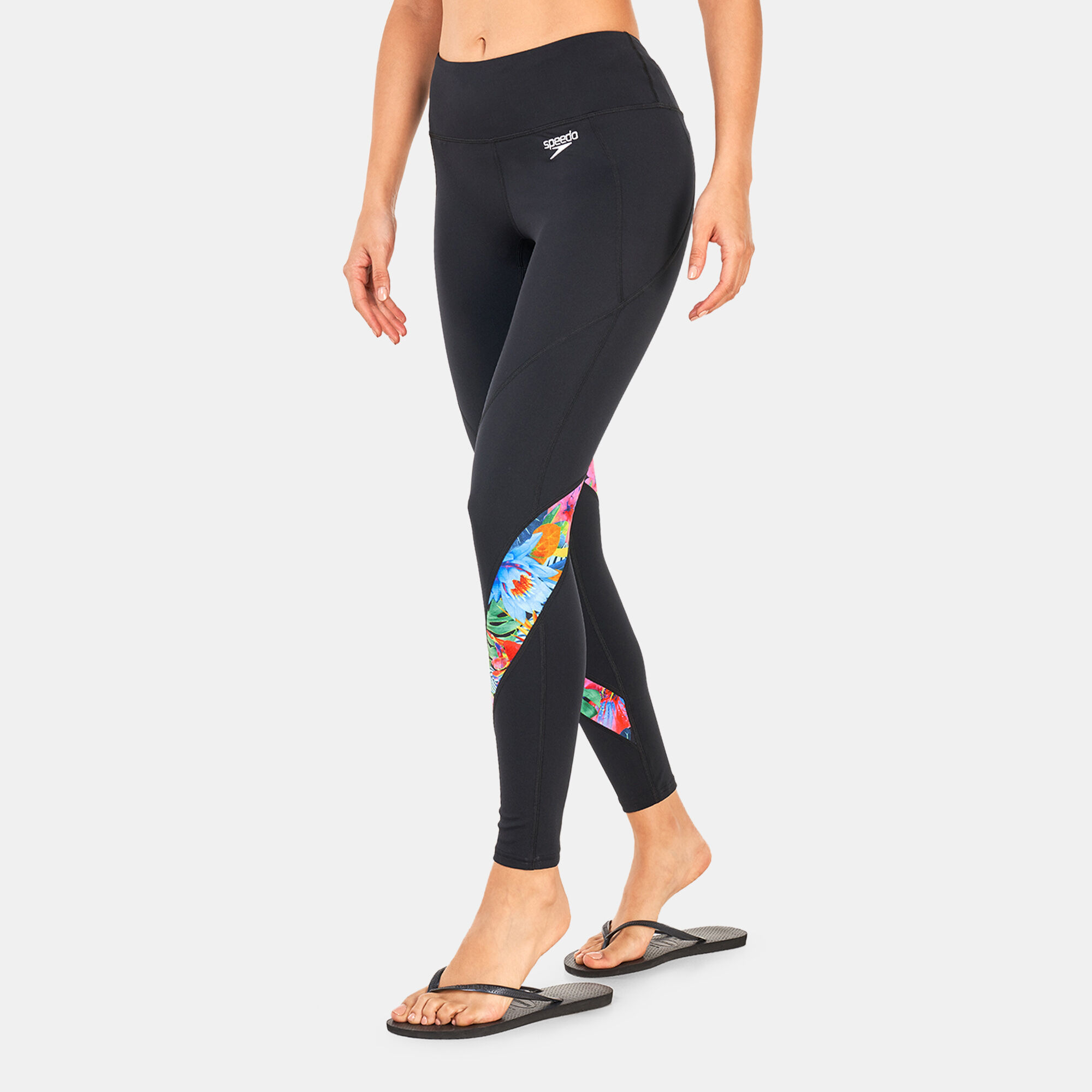 Buy Speedo Women's Printed Leggings Black in KSA -SSS