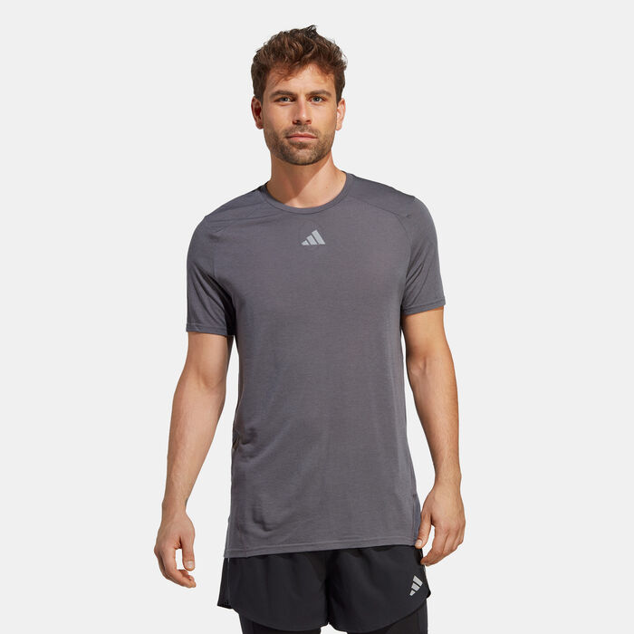 adidas Men's Win Confidence Running T-Shirt Grey adidas Men's Win Confidence Running T-Shirt Grey image number 0