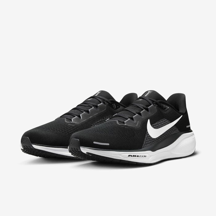 Nike Men's Pegasus 41 Road Running Shoes (Extra Wide) Black Nike Men's Pegasus 41 Road Running Shoes (Extra Wide) Black image number 4