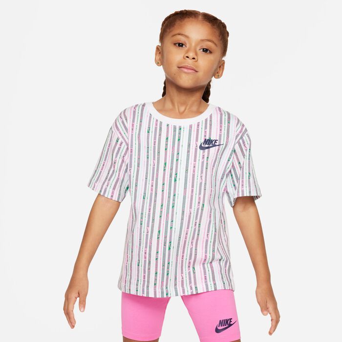 Nike Kids' Happy Camper Bike Shorts Set Pink Nike Kids' Happy Camper Bike Shorts Set Pink image number 1