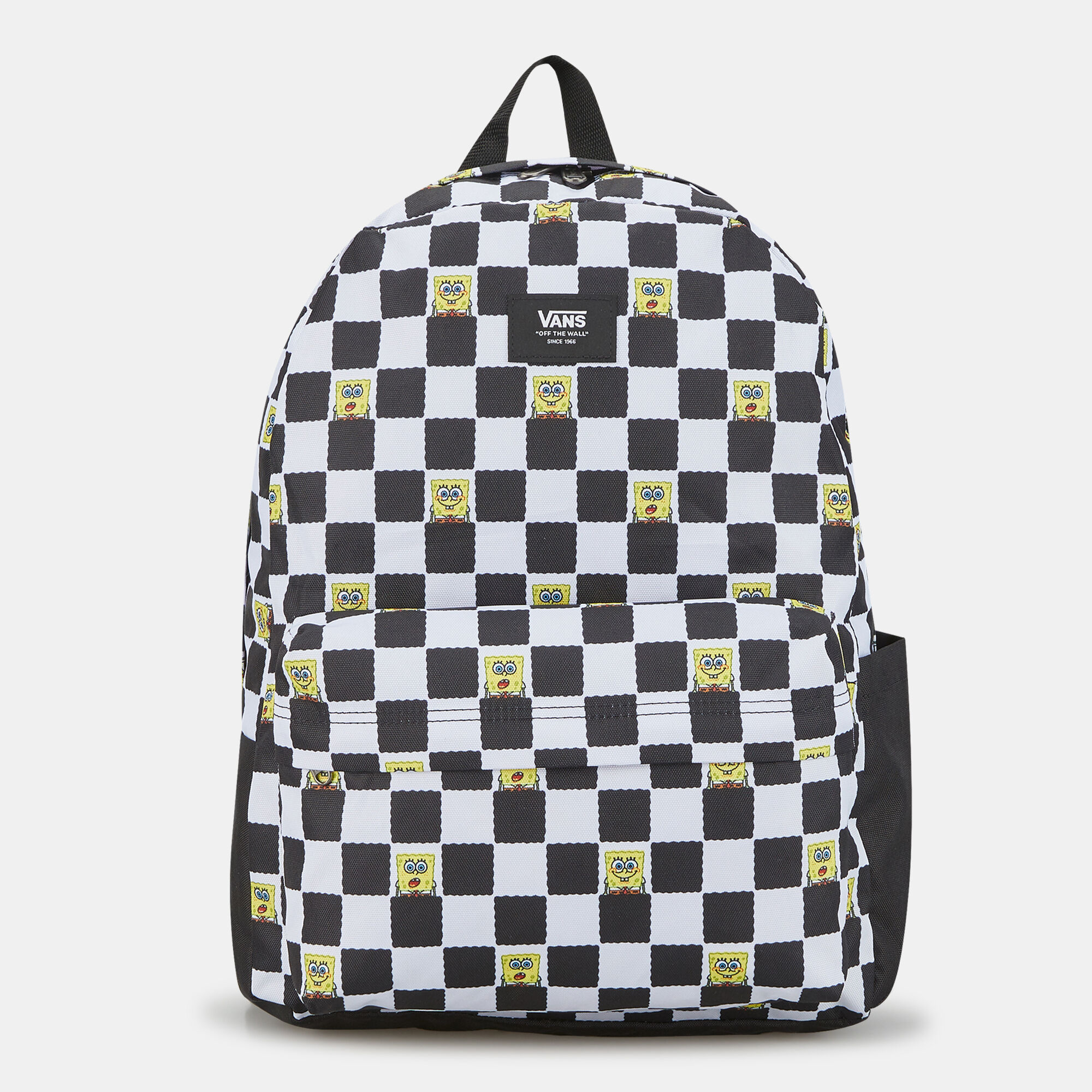 Vans realm sunflower checkerboard backpack sales