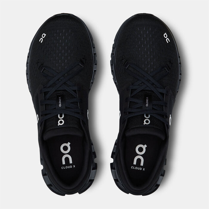 On Women's Cloud X 4 Training Shoes Black On Women's Cloud X 4 Training Shoes Black image number 4