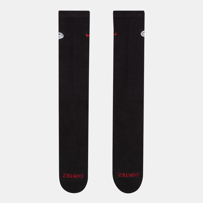 Nike Men's Everyday Cushioned Crew Socks (1 Pair) Black Nike Men's Everyday Cushioned Crew Socks (1 Pair) Black image number 1