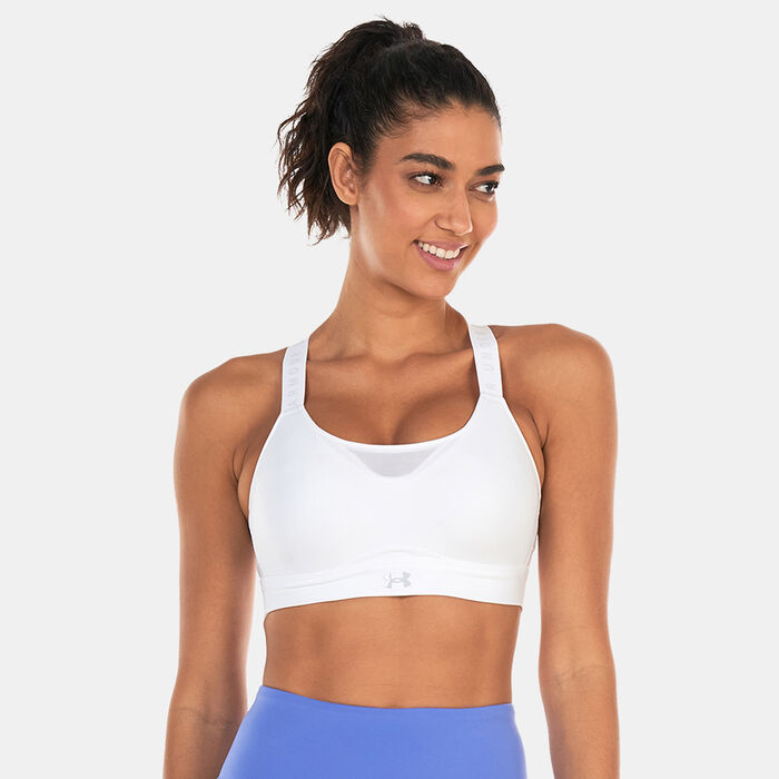 Under Armour Women's Infinity High-Support Training Sports Bra White image number 0