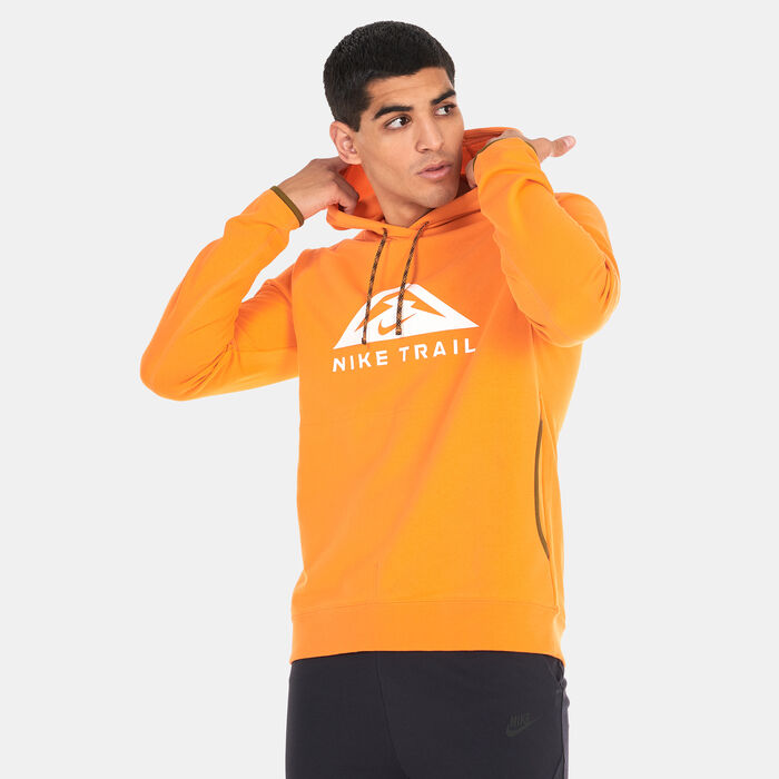 Nike Men's Trail Magic Hour Dri-FIT Running Hoodie Orange image number 0