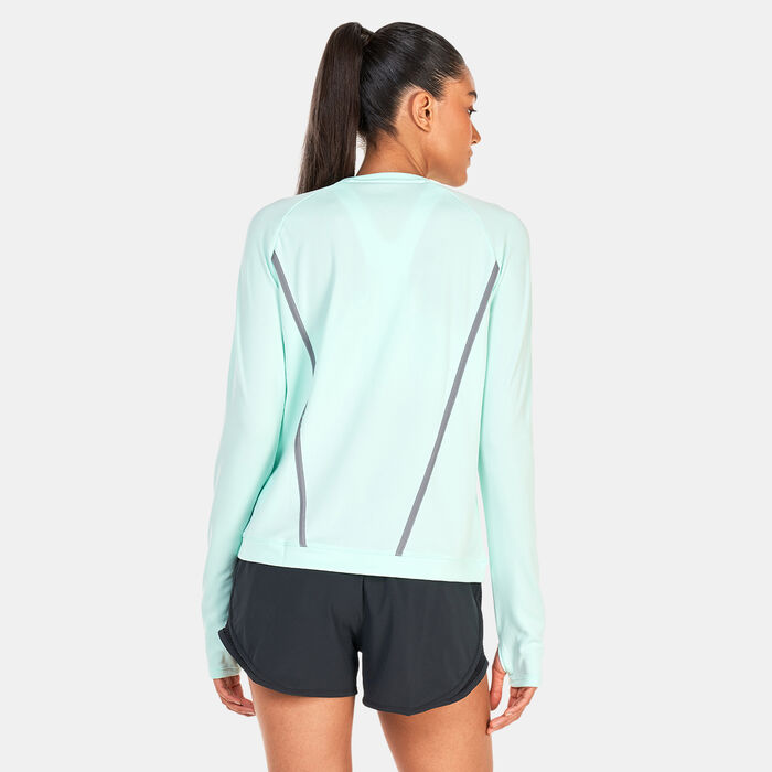 Nike Women's Dri-FIT Icon Clash Pacer Top Green Nike Women's Dri-FIT Icon Clash Pacer Top Green image number 1