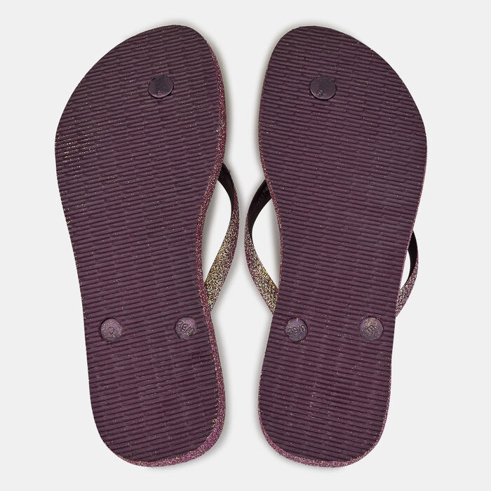 Havaianas Women's Slim Sparkle II Flip Flops Pink Havaianas Women's Slim Sparkle II Flip Flops Pink image number 1