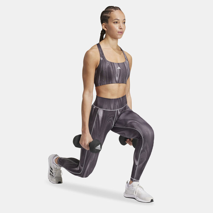 adidas Women's Powerimpact Medium-Support Training Bra Grey image number 2