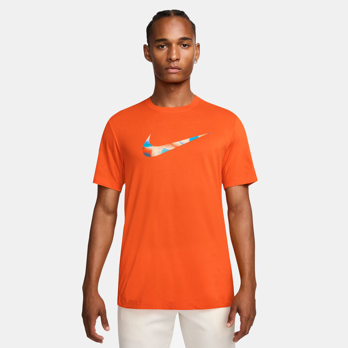 Nike Men's Dri-FIT Training T-Shirt Orange Nike Men's Dri-FIT Training T-Shirt Orange image number 0