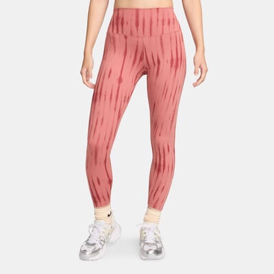 Nike Women's One Printed 7/8 Training Leggings Pink Nike Women's One Printed 7/8 Training Leggings Pink