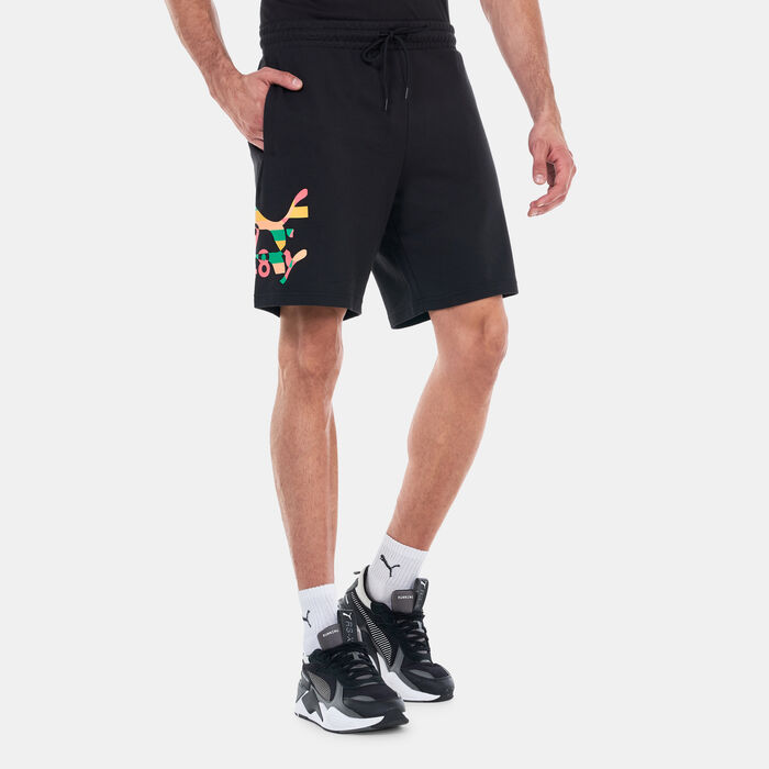 PUMA Men's Worldwide Graphic Shorts Black PUMA Men's Worldwide Graphic Shorts Black image number 0
