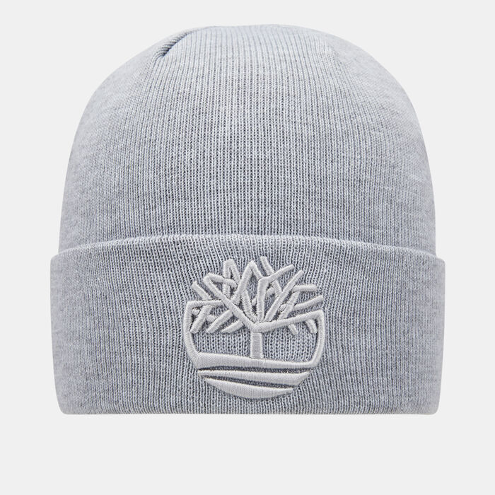Timberland Men's Tonal 3D Embroidery Beanie Grey image number 0