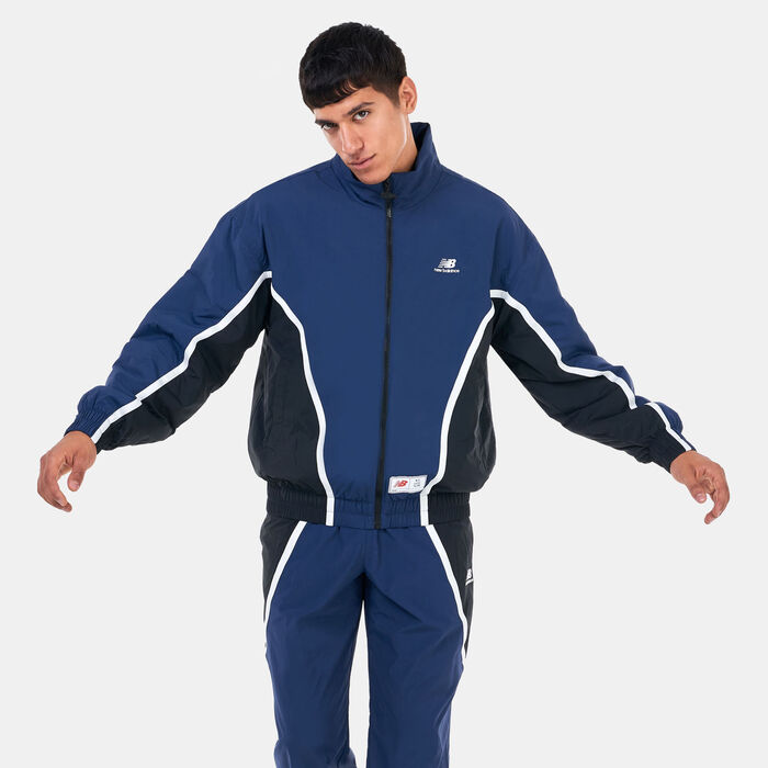 New Balance Men's Hoops Basketball Jacket Blue New Balance Men's Hoops Basketball Jacket Blue image number 0