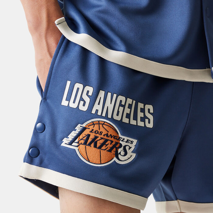 New Era Men's NBA Los Angeles Lakers Team Logo Shorts Blue New Era Men's NBA Los Angeles Lakers Team Logo Shorts Blue image number 3
