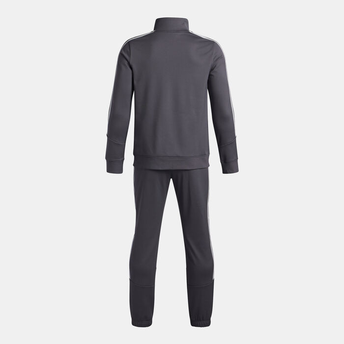 Under Armour Kids' Icon Knit Tracksuit Grey Under Armour Kids' Icon Knit Tracksuit Grey image number 1