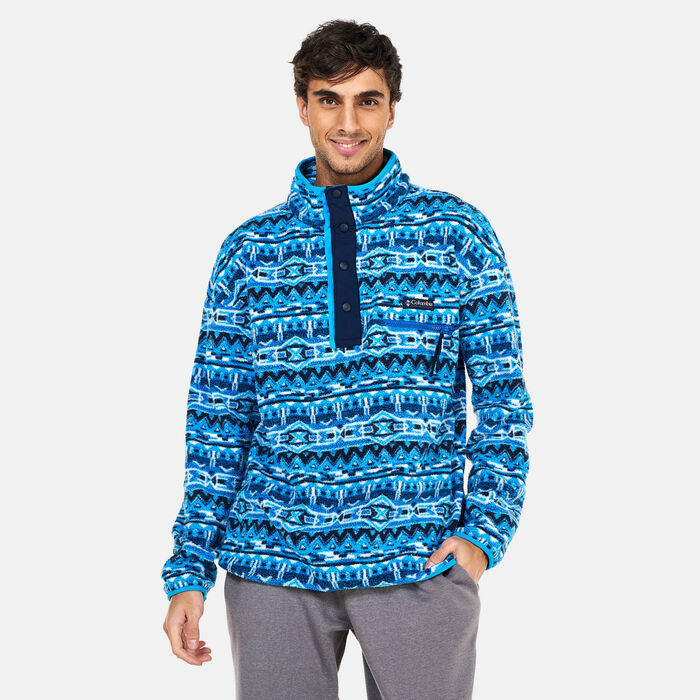 Columbia Men's Helvetia™ Half Snap Fleece Sweatshirt Blue Columbia Men's Helvetia™ Half Snap Fleece Sweatshirt Blue image number 0