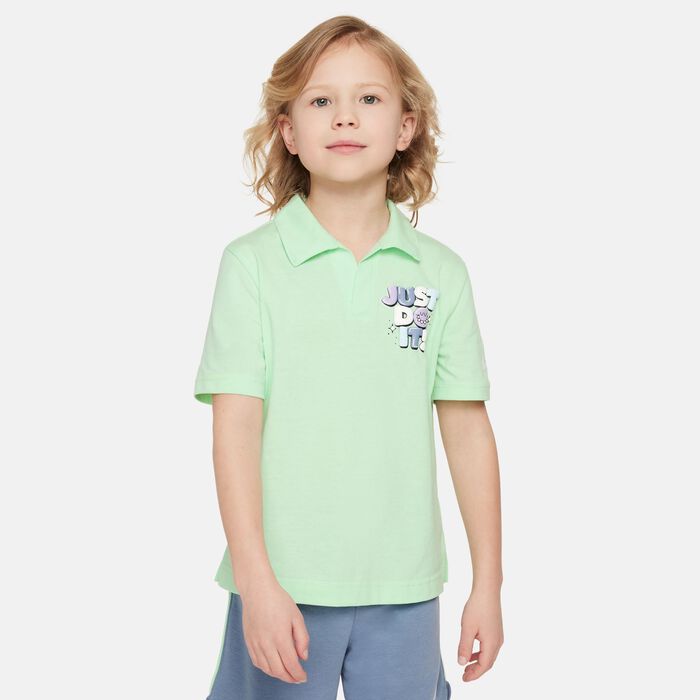 Nike Kids' Sportswear Create Your Own Adventure Polo and Shorts Set Green Nike Kids' Sportswear Create Your Own Adventure Polo and Shorts Set Green image number 1