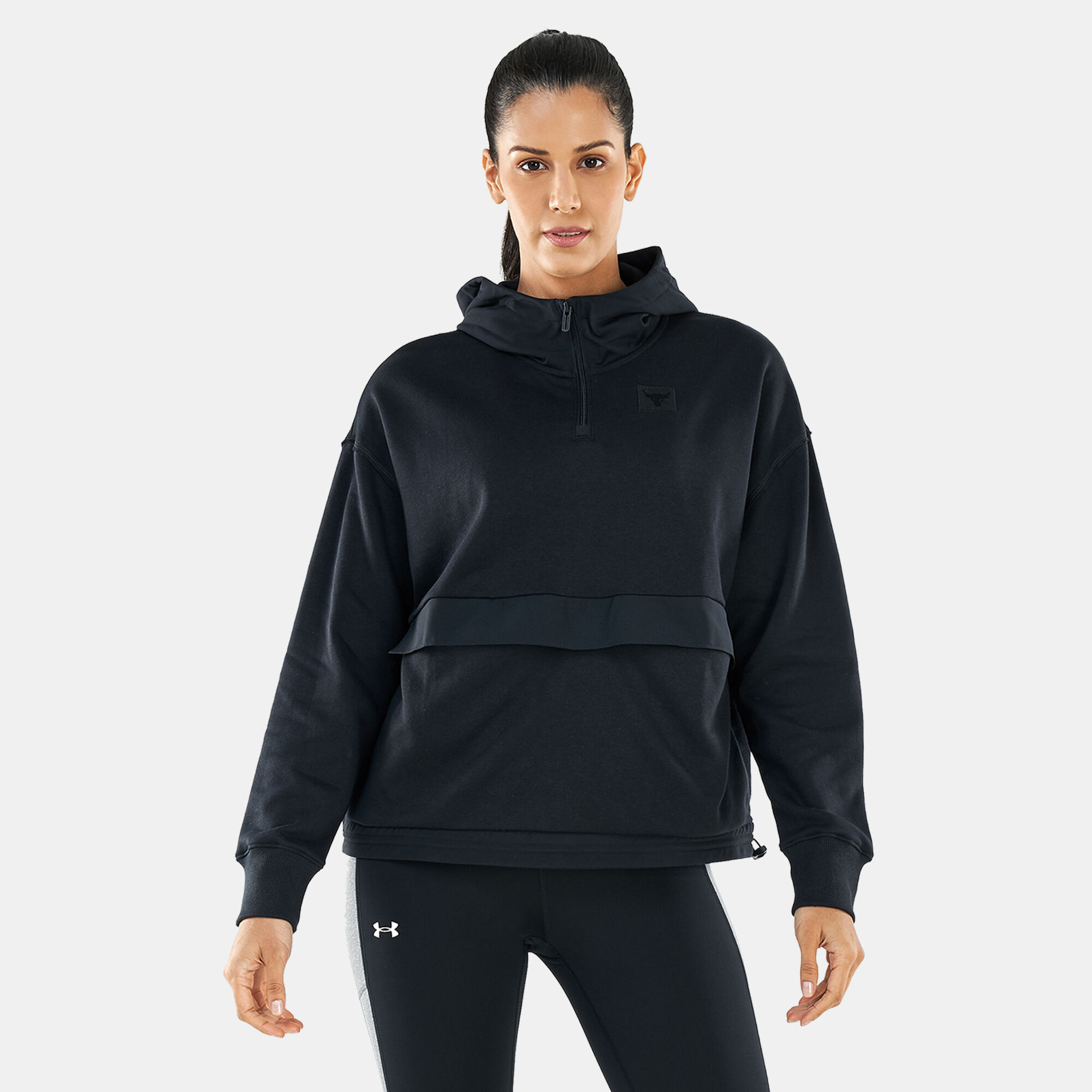 Women s Project Rock Fleece Hoodie Black Under Armour in KSA SSS