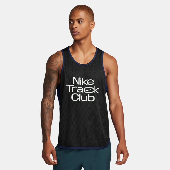 Nike Men's Track Club Dri-FIT Running Tank Top Black image number 0