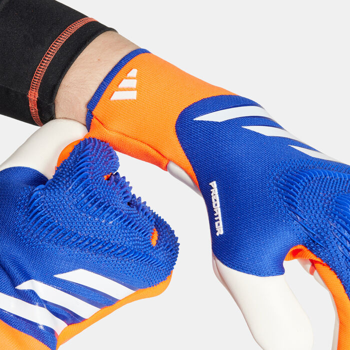 adidas Predator Pro Football Goalkeeper Gloves Blue adidas Predator Pro Football Goalkeeper Gloves Blue image number 3