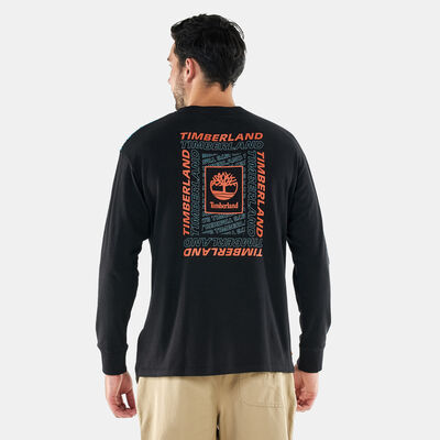 Timberland Men's Outdoor Archive Long-Sleeved Graphic T-Shirt Black