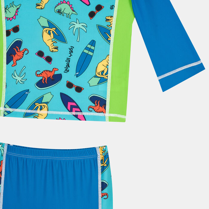 COEGA Kids' Two-Piece Swimsuit (Baby and Toddler) Blue COEGA Kids' Two-Piece Swimsuit (Baby and Toddler) Blue image number 1