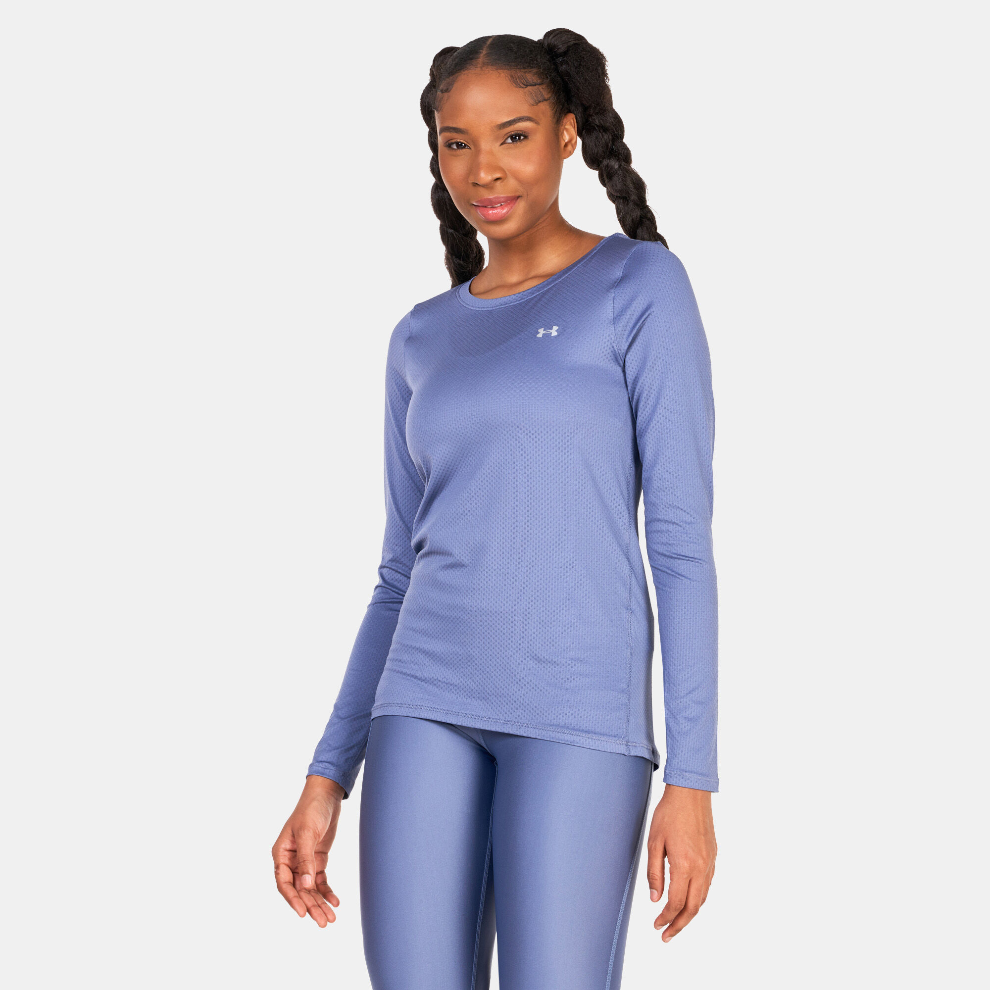 Buy Under Armour Women s HeatGear Armour Long Sleeve Top Purple