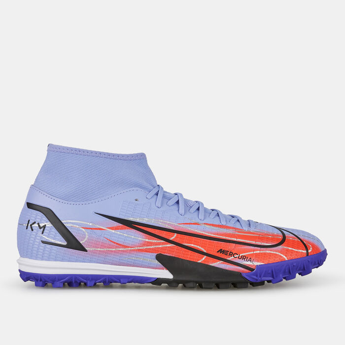 Nike Men's Mercurial Superfly 8 Academy KM Turf Ground Shoe Purple Nike Men's Mercurial Superfly 8 Academy KM Turf Ground Shoe Purple image number 0