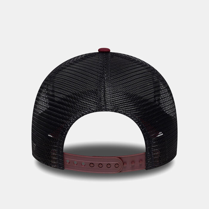 New Era Men's Patch Trucker Cap Red New Era Men's Patch Trucker Cap Red image number 3
