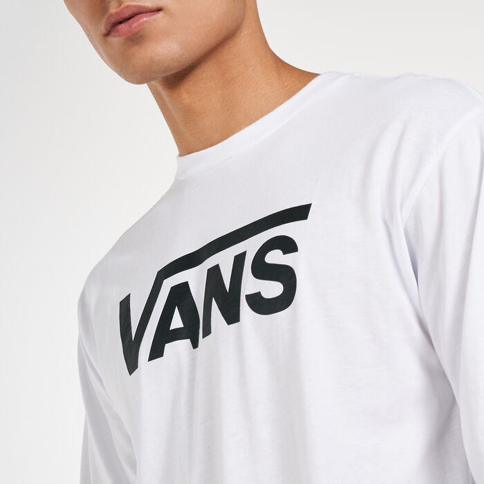 Vans Men's Classic Long Sleeves T-Shirt White Vans Men's Classic Long Sleeves T-Shirt White image number 3