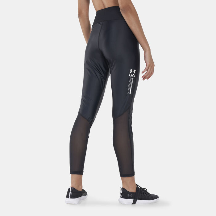 Under Armour Iso-Chill 3/4 Leggings Black/White