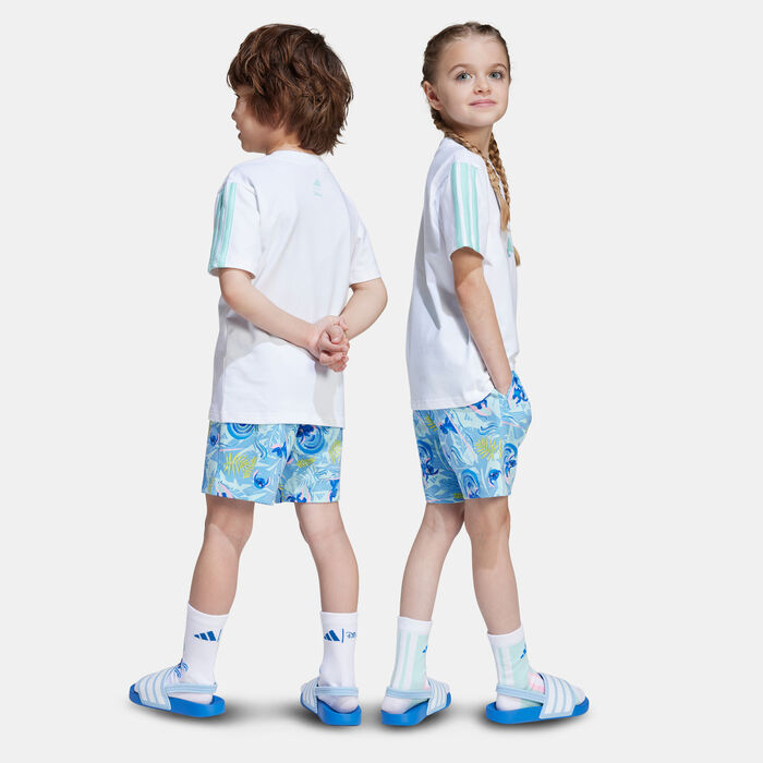 adidas Kids' Disney Lilo & Stitch T-Shirt and Shorts Set White adidas Kids' Disney Lilo & Stitch T-Shirt and Shorts Set White image number 1