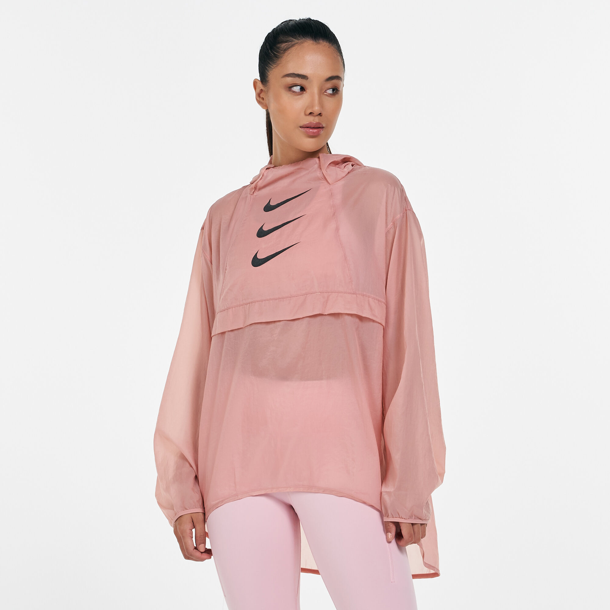 Buy Nike Women s Run Division Pullover Packable Jacket Pink in KSA