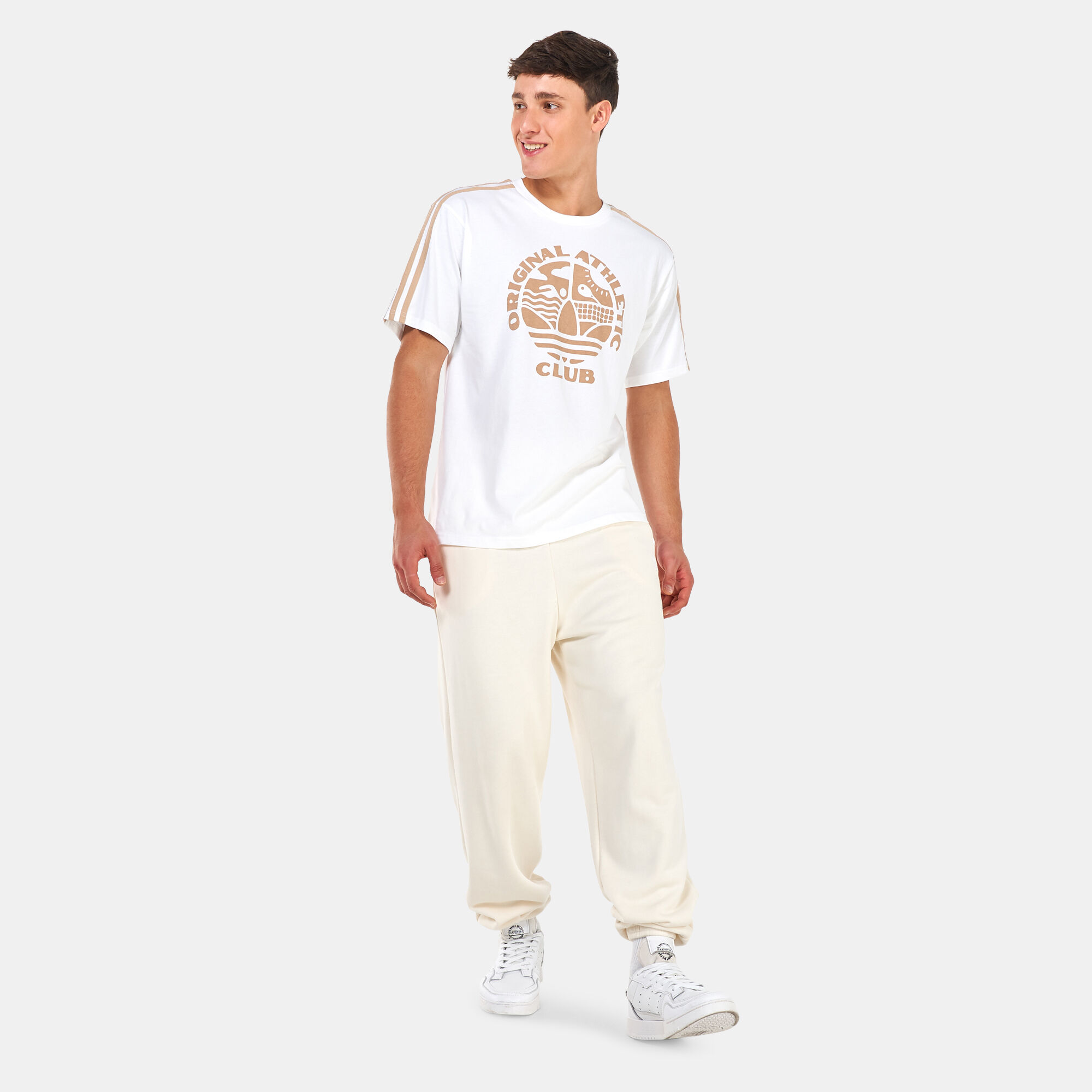 Buy adidas Originals Men s Original Athletic Club 3 Striped T
